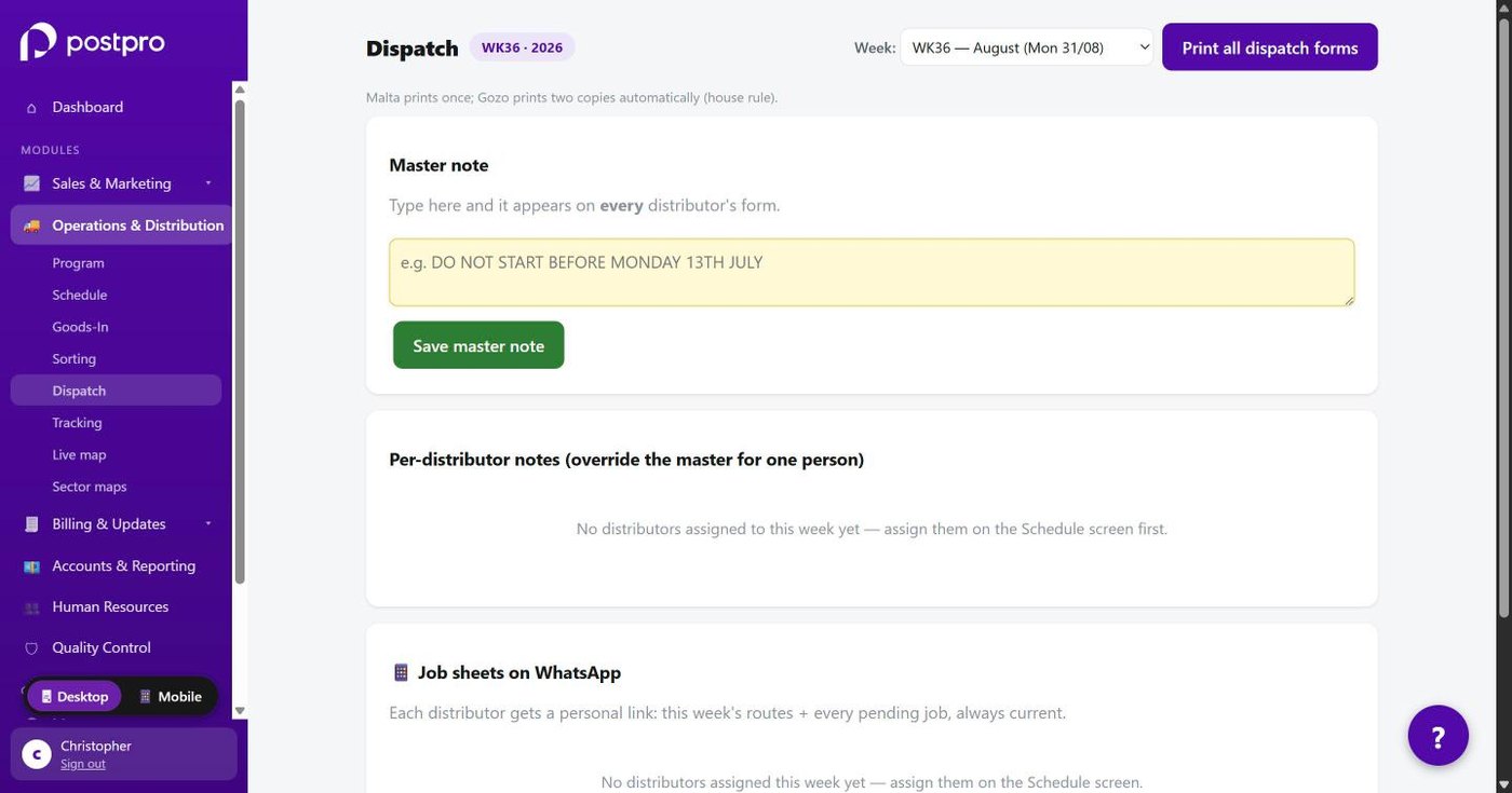 DoorDrop OS Dispatch